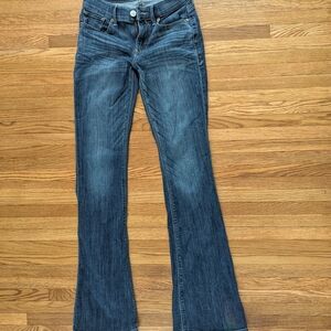 EXPRESS Slim Flare Mis-rise Jeans